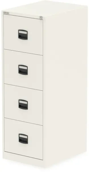 Dynamic Qube 4 Drawer Filing Cabinet - Chalk White