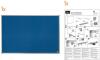 Nobo Essence Felt Notice Board 1200mm x 900mm Blue