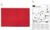 Nobo Essence Felt Notice Board 1200mm x 900mm Red