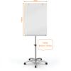 Nobo Glass Mobile Magnetic Flipchart Easel 1850mm x 700mm