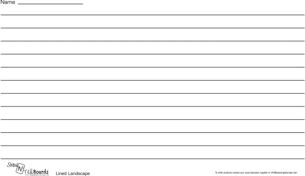 Spaceright Flexible Show N Tell Boards Lines 10 Pack (Landscape)