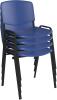 Dams Taurus Plastic Stacking Chair - Pack of 4 - Blue