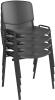 Dams Taurus Plastic Stacking Chair - Pack of 4 - Black