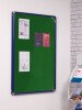 Spaceright SmartShield FlameShield Tamperproof Noticeboard - 600 x 900mm - Green