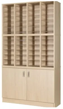 Willowbrook 48 Space Pigeonhole with Cupboard & Locks