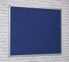 Spaceright FlameShield Aluminium Framed Noticeboard - 1200 x 1200mm - Blue