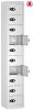 Probe TabBox 10 Compartment Locker with USB - 1780 x 305 x 370mm - White (RAL 9016)