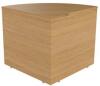 TC Reception Modular 90° Corner Base Unit - 800 x 800mm - Nova Oak