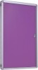 Spaceright Accents FlameShield Tamperproof Noticeboard - 2400 x 1200mm - Lavender