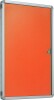 Spaceright Accents Tamperproof Noticeboard - Orange