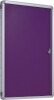 Spaceright Accents FlameShield Tamperproof Noticeboard - 600 x 900mm - Plum