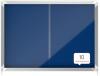 Nobo Premium Plus Felt Lockable Notice Board 8 x A4 Blue