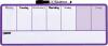 Nobo Mini Magnetic Whiteboard Weekly Planner 360mm x 140mm Purple