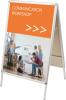 Nobo A-Frame Pavement Display Board A0