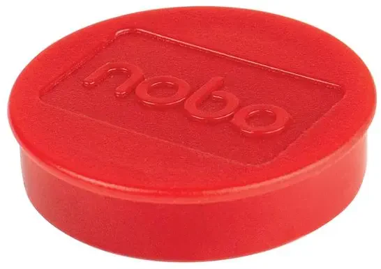 Nobo Magnetic Whiteboard Magnets Red 38mm (Pack of 10)