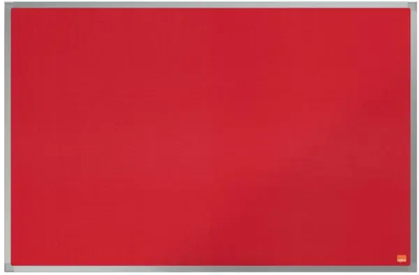 Nobo Essence Felt Notice Board 900mm x 600mm Red