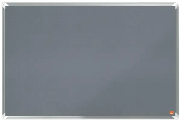 Nobo Premium Plus Felt Notice Board 900mm x 600mm Grey