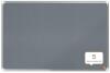 Nobo Premium Plus Felt Notice Board 900mm x 600mm Grey