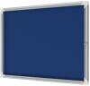 Nobo Premium Plus Felt Lockable Hinged Notice Board 8 x A4 Blue