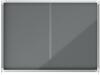 Nobo Premium Plus Felt Lockable Sliding Notice Board 18 x A4 Grey