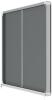 Nobo Premium Plus Felt Lockable Sliding Notice Board 18 x A4 Grey