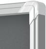 Nobo Premium Plus Felt Lockable Sliding Notice Board 18 x A4 Grey