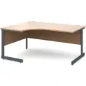 Dams Contract 25 Corner Desk with Single Cantilever Legs - 1600 x 1200mm