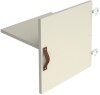 Dams Storage Unit Insert - Cupboard with Leather Strap Handle & Inner Shelf - White