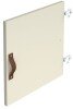 Dams Storage Unit Insert - Cupboard with Leather Strap Handle - White