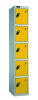 Probe 5 Door Single Steel Locker - 1780 x 305 x 305mm - Yellow (RAL 1004)