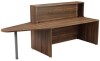 TC Reception Unit with Extension - 2400 x 800 x 1170mm - Dark Walnut