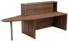 TC Reception Unit with Extension - 2600 x 800 x 1170mm - Dark Walnut