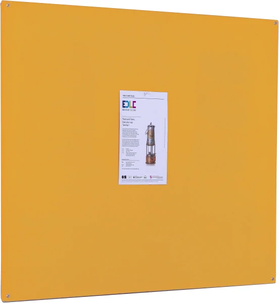 Spaceright Accents FlameShield Unframed Noticeboard - 2400 x 1200mm - Gold