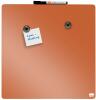 Nobo Mini Magnetic Whiteboard Coloured Tile 360mm x 360mm Orange