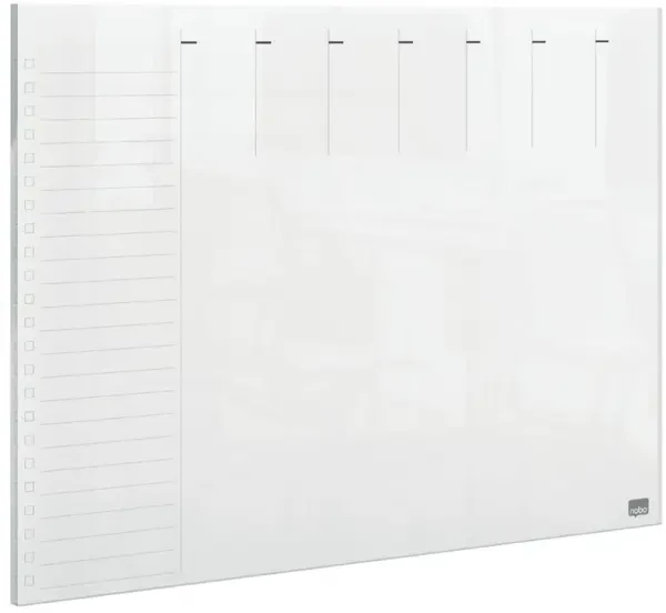 Nobo Transparent Acrylic Mini Whiteboard Weekly Planner A4