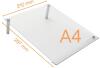 Nobo Transparent Acrylic Mini Whiteboard A4 Slanted Desktop Notepad