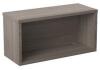 TC Reception Modular Straight Top Hutch Unit - 800 x 320mm - Grey Oak