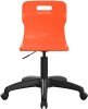 Titan Swivel Junior Chair with Black Base - (6-11 Years) 355-420mm Seat Height - Orange