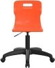 Titan Swivel Senior Chair with Black Base - (11+ Years) 460-560mm Seat Height - Orange