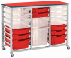 Metalliform Mobile 8000 Triple 24 Tray Storage Unit