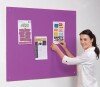 Spaceright Accents Unframed Noticeboard - 2400 x 1200mm - Lavender