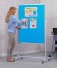 Spaceright Accents Mobile Noticeboard - Light Blue