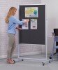 Spaceright Accents Mobile Noticeboard - Charcoal