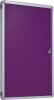 Spaceright Accents Tamperproof Noticeboard - Plum