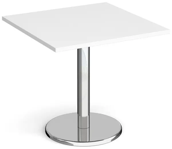 Dams Pisa Square Dining Table - 800mm - White