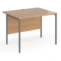 Dams Contract 25 Rectangular Desk with Straight Legs - 1000 x 800mm
