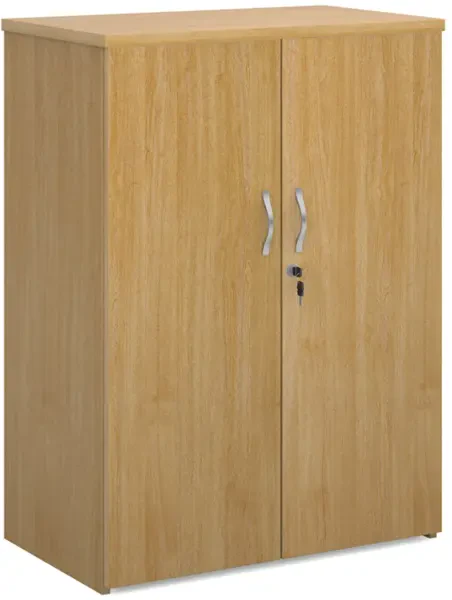 Gentoo Double Door Cupboard with 2 Shelves 1090 x 800 x 470mm - Oak