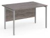 Dams Maestro 25 Rectangular Desk with Straight Legs - 1200 x 800mm - Grey Oak