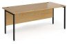 Dams Maestro 25 Rectangular Desk with Straight Legs - 1800 x 800mm - Oak