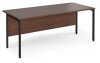 Dams Maestro 25 Rectangular Desk with Straight Legs - 1800 x 800mm - Walnut